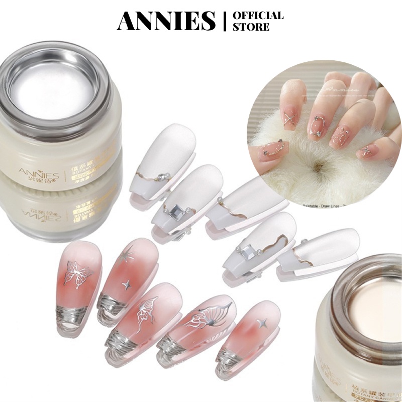 Ảnh ANNIES Sơn Móng Tay Dạng Lỏng Hiệu Ứng Tráng Gương Màu Vàng / Bạc 2
