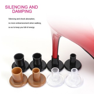 Cao Gót Bảo Vệ Lấp Lánh Trong Suốt Gót Chặn Gót Chân Sửa Chữa Mũ Có Cho Nữ Giày Giảm Thanh Chống Trơn Trượt Phụ Kiện Giày 2PC