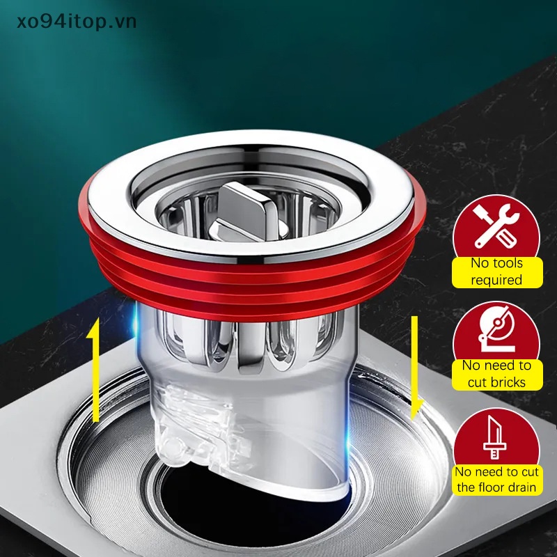 Nắp Silicone Đậy Cống Thoát Nước Sàn Nhà Tắm / Nhà Bếp Chống Mùi Hôi Tiện Dụng