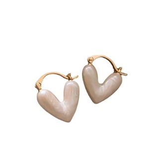 S925 Bạc Kim Nhỏ Tươi Tất Cả Trận Đấu Bông Tai Hình Trái Tim Phong Cách Mới Hợp Thời Trang Ánh Sáng Sang Trọng Cao Cấp Phiên Bản Hàn Quốc Bông Tai Sang Trọng Nữ
