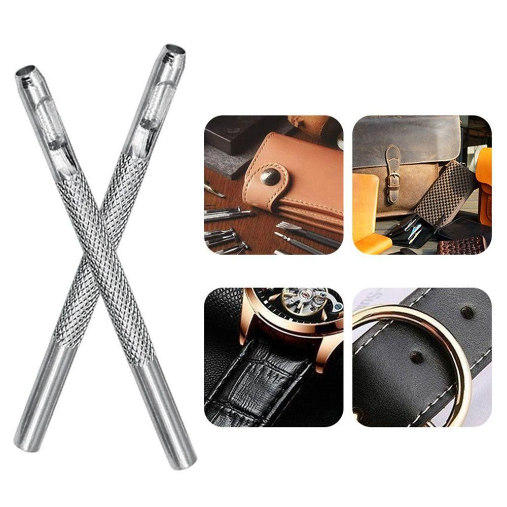 Máy đục lỗ mắt ngô TOPTOOLCX, Máy đục lỗ bằng da bạc rỗng, Túi đựng lỗ bằng thép Carbon đa chức năng 2,5 / 3 / 3,5 / 4mm