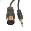 Dây Cáp Âm Thanh 3.5mm Aux Male Sang MIDI Din 5 Pin Female 0.5m