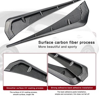 FENDER [Còn hàng] OAKANDME 2 CÁI Lỗ thông hơi bên chắn bùn ô tô Trang trí đa năng Cánh lướt gió màu đen