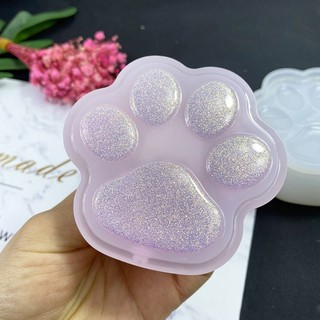 Kra Hộp Bảo Quản Nhựa Khuôn Chân Mèo Lọ Khuôn Silicon Cho DIY Hộp Đựng Trang Sức