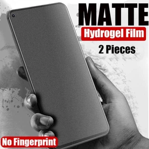 2 Chiếc Full Cover Matte Hydrogel Film Cho Oppo Reno 9 8 7 6 5 4 3 2 Pro Plus 8T 8Z 7Z 6Z 5F 2F 10X Zoom TPU Bảo Vệ Màn Hình Cho Oppo Find X6 X5 X3 X2 Pro Không Có Kính