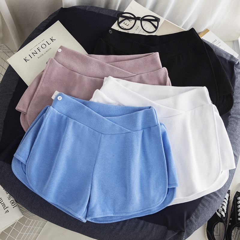 Quần dành cho bà bầu summer low-eo casual all-match maternity shorts