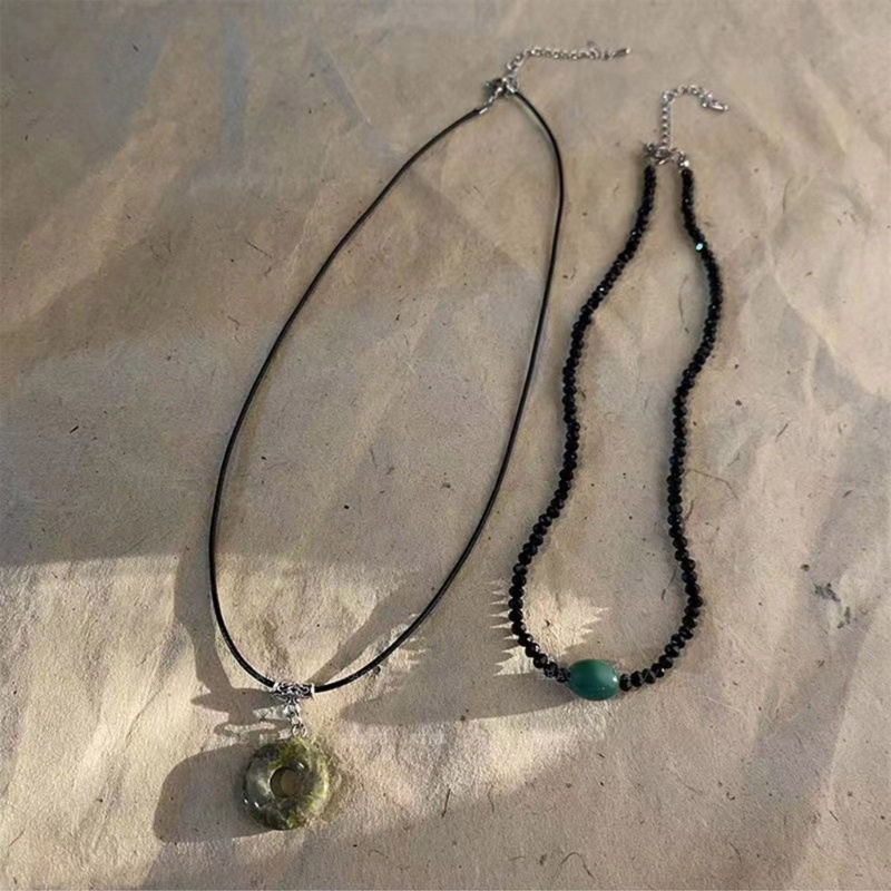 Vòng Cổ Choker Nhiều Lớp Đính Hạt Phong Cách Vintage Thời Trang