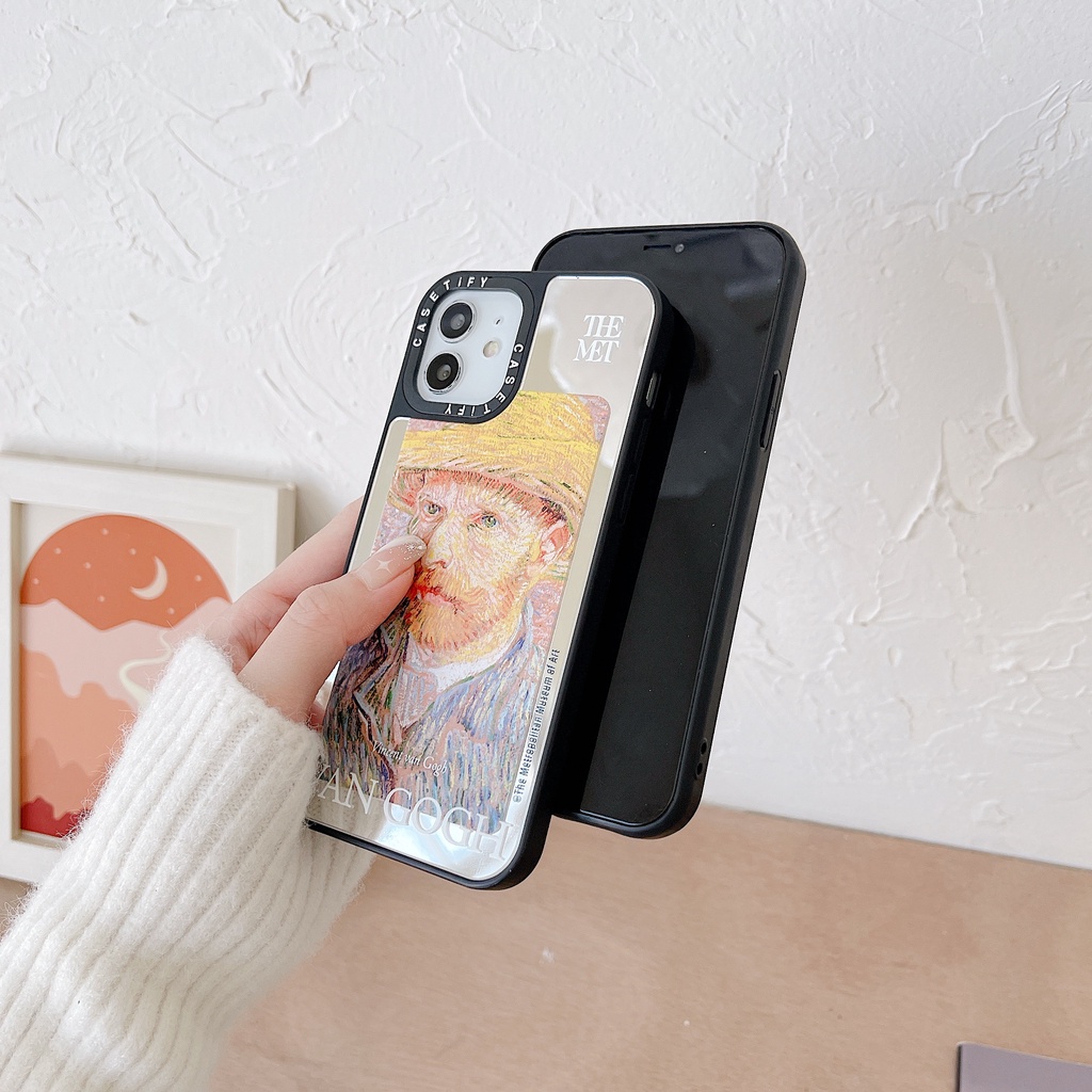 Gương Nghệ Thuật Thế Giới Tranh Sơn Dầu Nổi Tiếng THE MET VAN GOTH MONET DEGAS Vỏ Cứng Tương Thích Cho iPhone 16 Pro Max Plus 15 / 14 / 13 / 12 / 11 / X / XS / XR / SE / 8 / 7 / 6