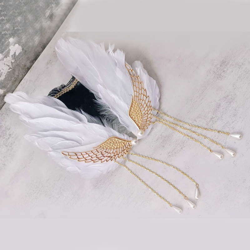 YOI Lolita-Hairclip Quỷ Thiên Thần Cánh Tóc Barrettes Bé Gái Halloween Mũ Đội Đầu