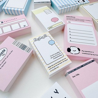 Giấy note ghi chú mini Cute Jelly 100 tờ siêu dễ thương Nhà Kawaii