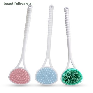 Bàn Chải Tắm Chà Lưng Cán Dài Bằng Silicone