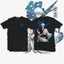 SY3 Gintama Áo Sakata Gintoki Cosplay Tay Ngắn Áo Anime Unisex Áo Bông Tai Kẹp Casual Oversize Tee YS3