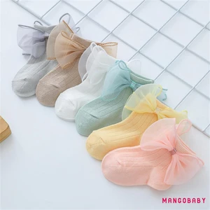Mgg-áo Tất Bé Gái Trẻ Sơ Sinh Có Nơ Dễ Thương Đầm Công Chúa Tất Cho Bé Tập Đi Quần Áo Phụ Kiện