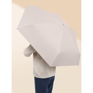 Dù Gấp Hai Công Dụng Bằng Nhựa Màu Đen Siêu Mỏng 14Cm Luyoo19