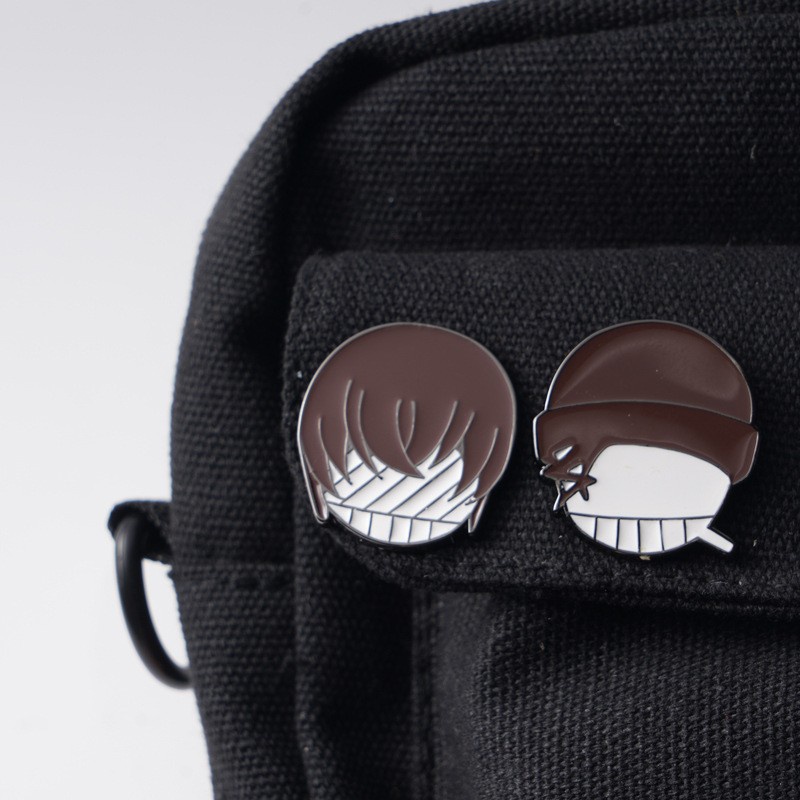 HK1 Thám Tử Lừng Danh Conan Men Trâm Huy Hiệu Anime Dễ Thương Ve Áo Chân Ran Kaito Kiddo Trang Sức Phụ Kiện Quà Tặng