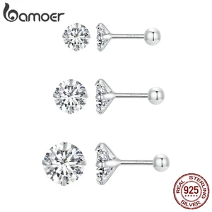 Bamoer Bông Tai Đính Đá 3 Kích Cỡ