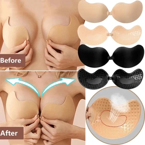 Miếng Dán Nâng Ngực Bằng Silicone Màu Nude Gợi Cảm Cho Nữ