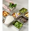 Combo 5 Hộp đựng thực phẩm inox nắp nhựa, Đựng thực phẩm để tủ lạnh bảo quản đồ ăn tiện lợi