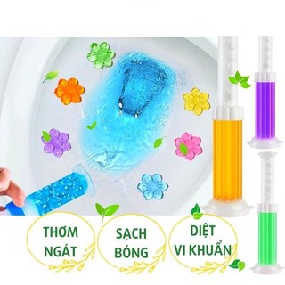 Gel thơm khử mùi toilet hương hoa toilet 9 loại khử mùi diệt khuẩn khử trùng toilet hình hoa hương thơm tươi mát không khí【Luyoo19】