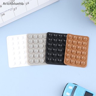 <arichbluehb> 5 miếng đệm hút silicon hai mặt cho điện thoại di động vật cố định cốc hút có lưng keo dán cao su silicone tấm hút để cố định bán