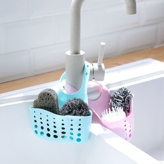 Giỏ silicon treo bồn rửa chén túi giỏ silicon dài 15cm treo đồ đa năng miếng rửa bát SUNNY DAY