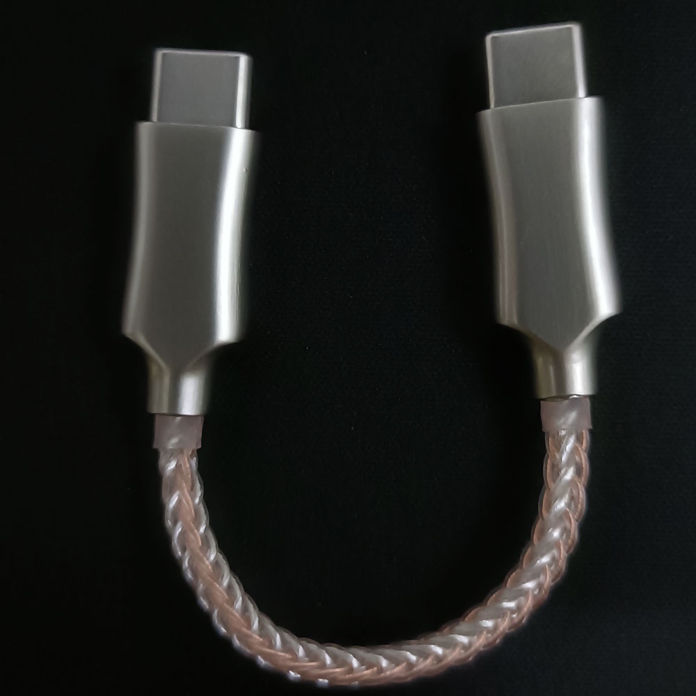 Dây Cáp OTG Type-C DAC 8 Lõi Pha Lê Đồng Đầu USB C Sang Micro USB Cho Điện Thoại ios 12 Pro Max 11 X Android