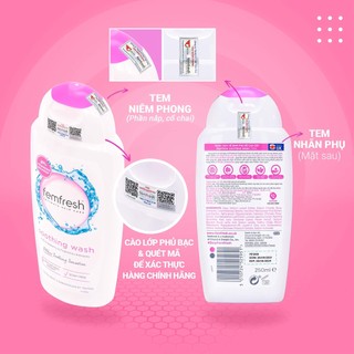 Dung dịch vệ sinh phụ nữ dịu nhẹ Femfresh Soothing Wash dưỡng ẩm, bổ sung lợi khuẩn 250ml