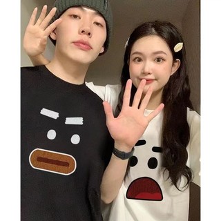 Áo thun HIIXIIVI 100% cotton tay ngắn dáng rộng phong cách Hàn Quốc thời trang mùa hè cho nữ