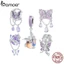 Dây Chuyền Bamoer S925 Mặt Hình Bướm Phong Cách Hàn Quốc Thời Trang Cho Nữ SCC2460
