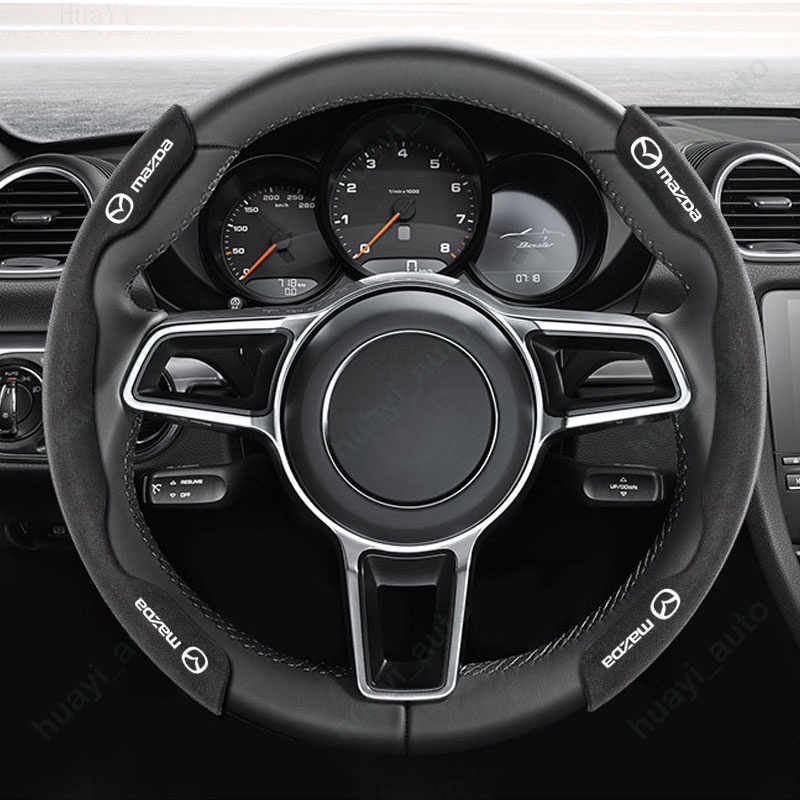 Vỏ Bọc Vô Lăng Bằng Da Lộn Cao Cấp Trang Trí Cho Xe Hơi Mazda Cx 5 3 2 Cx 8 Cx 3 Cx 30 6 Bt 50 Mx 5 5 Rx8