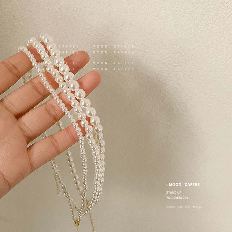 [Yunyuan] Vòng cổ Ngọc Trai Sang Trọng Phong Cách Hàn Quốc