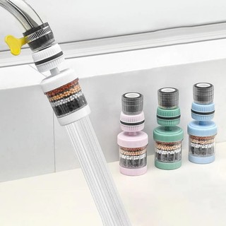 Máy Lọc Vòi Nước Nhà Bếp Có Thể Tháo Rời 6 Lớp / 360° Đầu Gắn Vòi Nước Chống Bắn Tung Tóe Tiết Kiệm Nước Có Thể Xoay Được