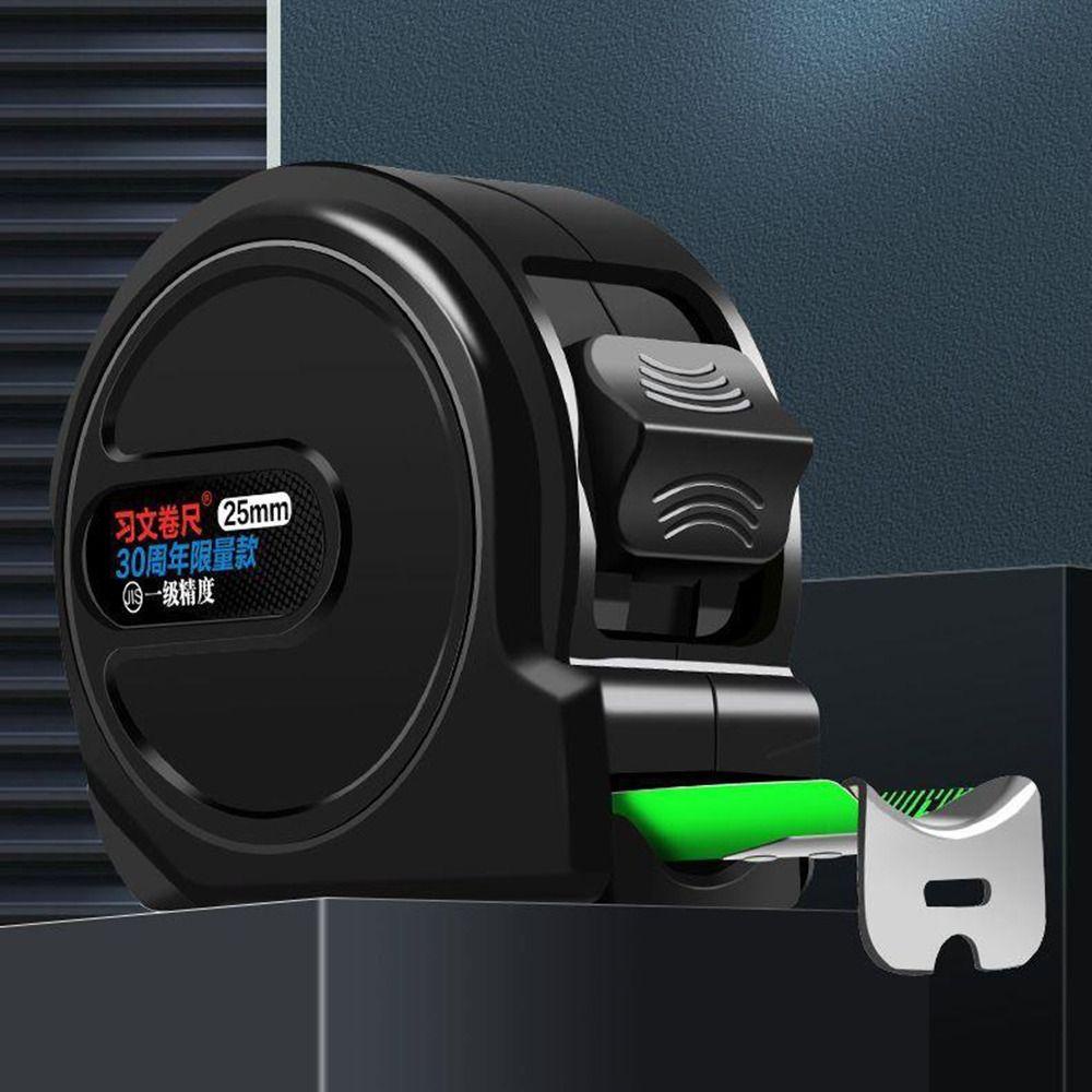 Thước băng YMIFI, Băng đo chống rơi bằng thép huỳnh quang, Thước đo 5 / 7.5 / 10M Tự khóa Bàn làm việc chống mài mòn Dụng cụ quy tắc DIY