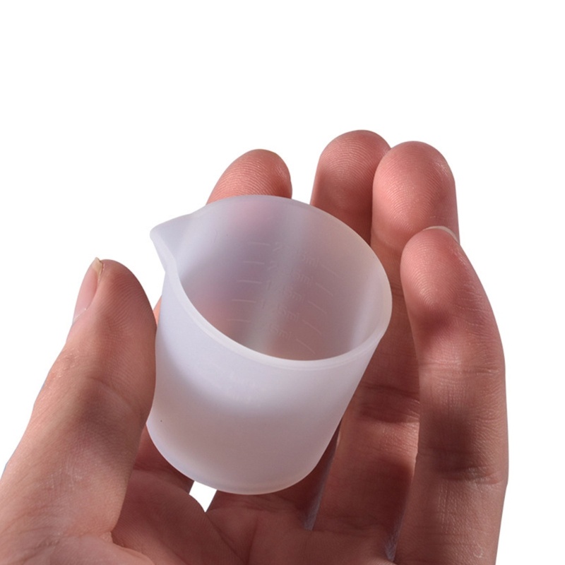 Cinna 2 Chiếc Silicon Linh Hoạt Cốc Đo Chống Dính Có Thể Tái Sử Dụng Trộn Rót Cốc