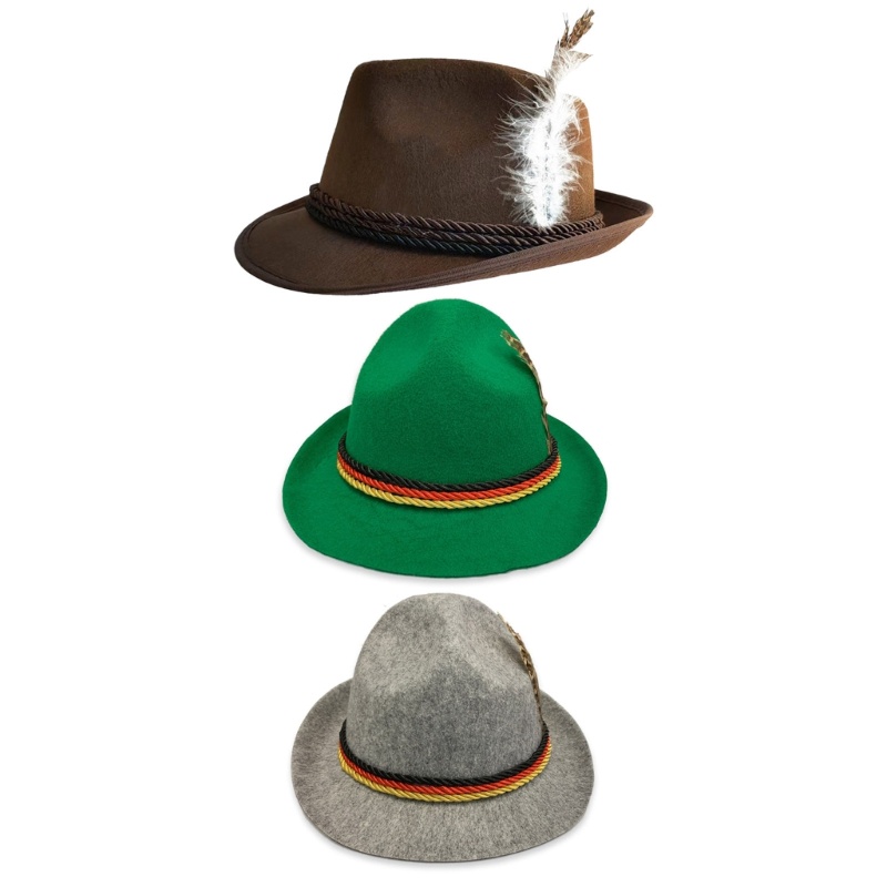 Dasbsug Nam Nữ Lông Vũ Fedora Mũ Tiệc Cưới Nữ Thanh Lịch Mũ Ảnh