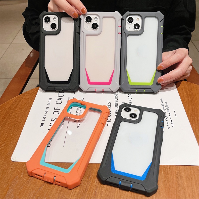 Ốp lưng chống sốc mạnh S26 S25 Note 10 Plus 20 Ultra 2 trong 1 cho Samsung S24 S23 S22 S21 S20 ULTRA PLUS Vỏ cứng PC