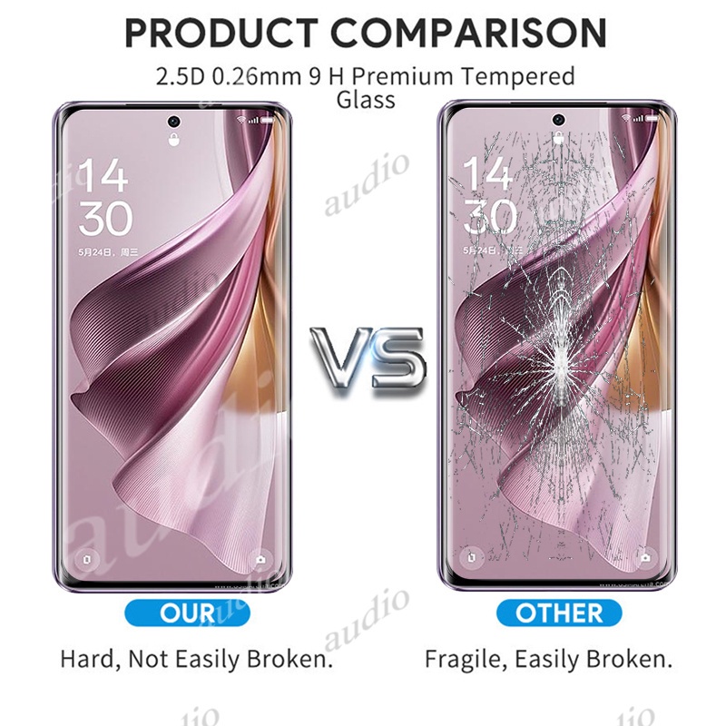 Set 3 Kính Cường Lực 3D Bảo Vệ Màn Hình Oppo Reno 10 11 Pro Plus 10Pro 10Pro + 11Pro 5G 2023 Reno10 Reno11 Pro + Pro + Reno11Pro