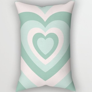 Vỏ gối bằng vải polyester hình chữ nhật tình yêu đầy màu sắc Yêu bạn mãi mãi Ngày lễ tình nhân In một mặt Sofa Vỏ gối trang trí nhà (Không có lõi gối)