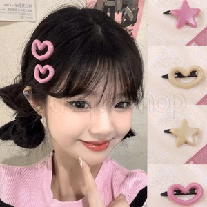 phụ kiện tóc dopamine / kẹp bên hông ngôi sao năm cánh / kẹp tóc mỏ vịt ngọt ngào / kẹp tóc trái tim tình yêu đầy màu sắc / kẹp tóc bên rỗng hàn quốc
