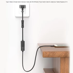 WU cho Công Tắc Nguồn USB C Nam sang Nữ Loại C Cáp Nối Dài Nội Tuyến Trên Công Tắc Cho 4