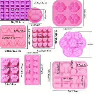 Khuôn Tự Làm Bánh/Xà Phòng Bằng Silicon Thiết Kế Dấu Chân Mèo - Khuôn Làm Socola, Đậu Hũ Non, Thạch Rau Câu, Pudding