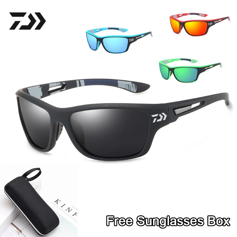 DAIWA Kính Mát Phân Cực Kính Thể Thao Unisex Kính Đi Xe Đạp Siêu Nhẹ Câu Cá Đi Bộ Đường Dài Kính Mát UV400 Thiết Bị Xe Đạp
