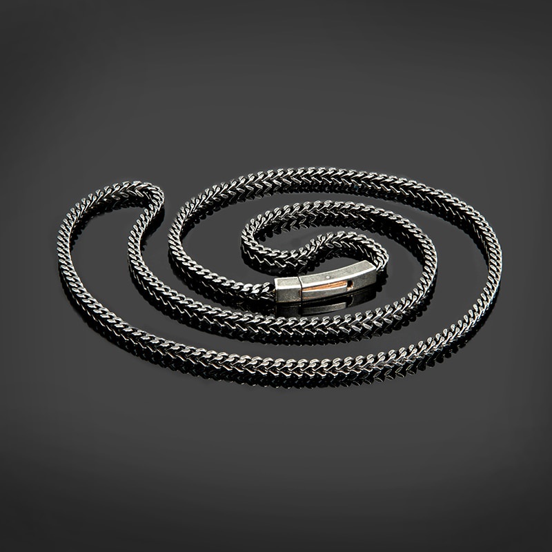 korean fashion Chain Stainless Steel Cuban Vintage Man Necklace Punk ...