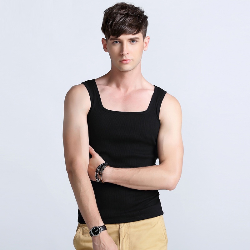 CN Áo Vest nam Cotton mặc thường ngày cho nam giới Áo thể thao Áo Vest thấm mồ hôi mùa hè