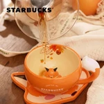 Graby2025 Sáng Tạo Starbucks Cup Fox Gốm Cốc Thu Đông Rừng Cà Phê Lá Phong Acorn Cốc Sữa Cáo Dễ Thương Sóc Cốc Trang Trí Hộ Gia Đình Cốc Nước [Giá Trị CP Tuyệt Vời] — ảnh 5