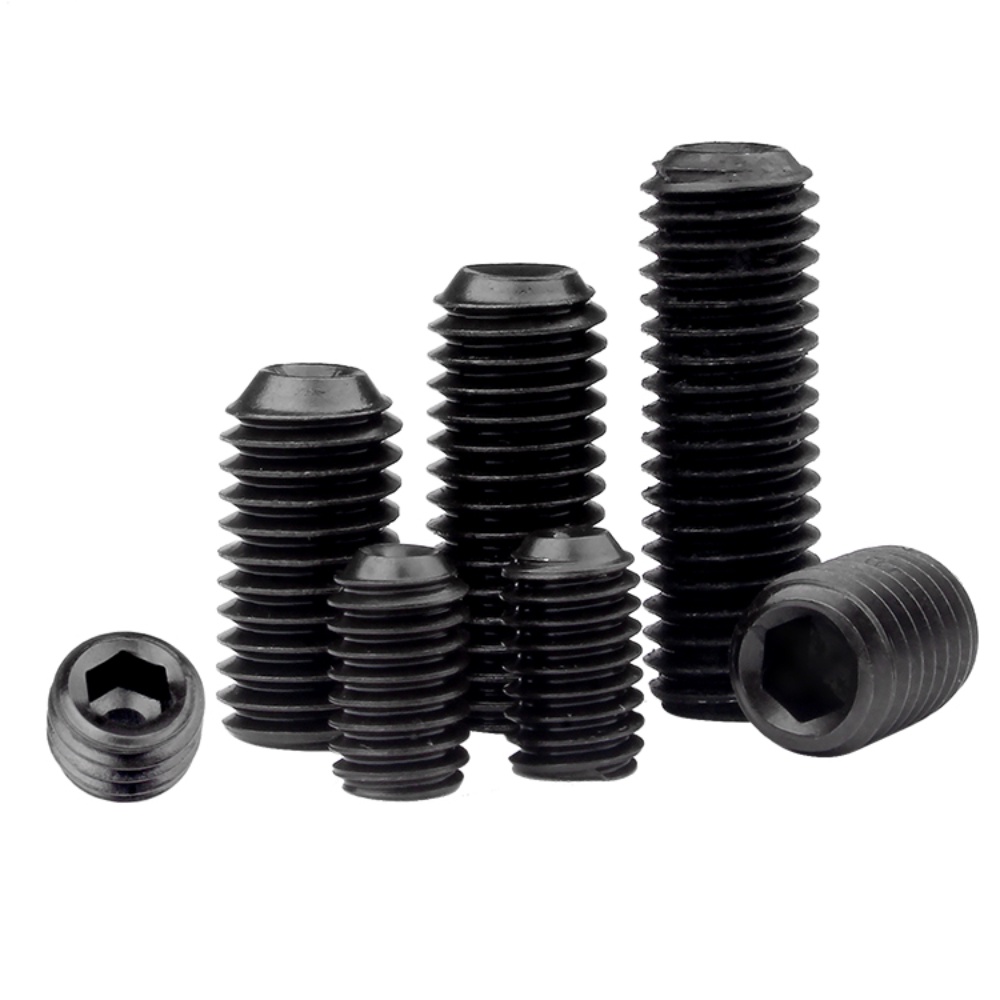 [XJK] M4 / M5 / M6 Vít ren nam màu đen 12.9 lớp Đầu lõm cố định vít không đầu Vít dừng | BigBuy360 - bigbuy360.vn