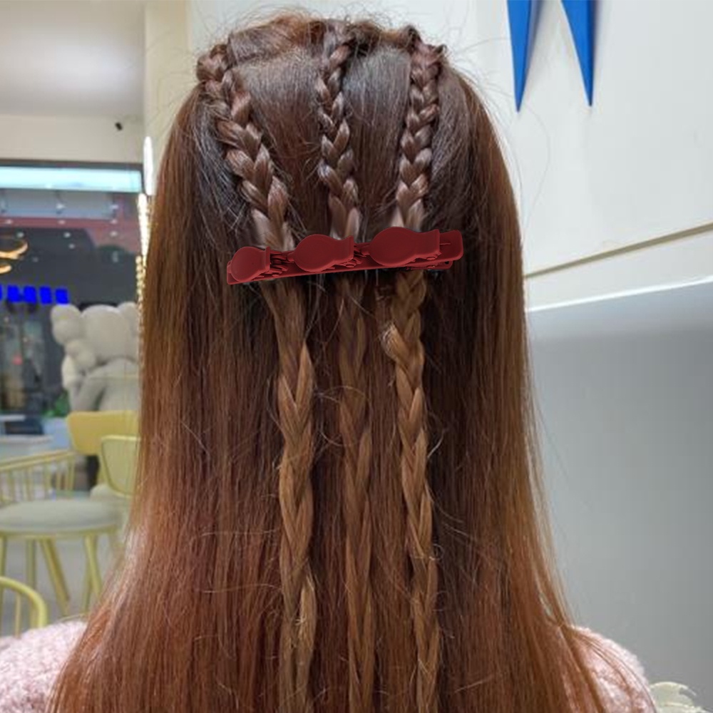 1 / 2 Kẹp Tóc Mỏ Vịt Hai Lớp Vintage - Kẹp Tóc Cổ Tích Thanh Lịch Cô Gái Bên Nổ Kẹp Tóc - Phụ Kiện Tóc Nữ Cho Tiệc Ngày Lễ / Chụp Ảnh