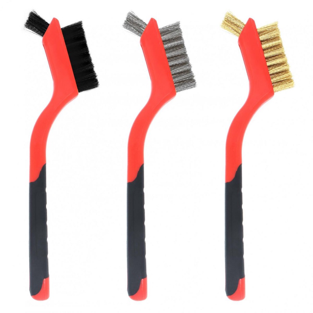 Cọ Sợi Thép Nylon Cán Đồng Thau Loại Bỏ Rỉ Sét Loại Bỏ Rỉ Sét / Bụi Bẩn ...