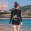 Đồ Bơi Nữ Kín Đáo Tay Dài Bikini Đi Biển 2 Mảnh Áo Tắm Có Tay Đồ Bơi Học Sinh Nữ