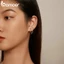 BAMOER 1 Bông Tai Bạc 925 Hình Bươm Bướm Thời Trang Dành Cho Nữ